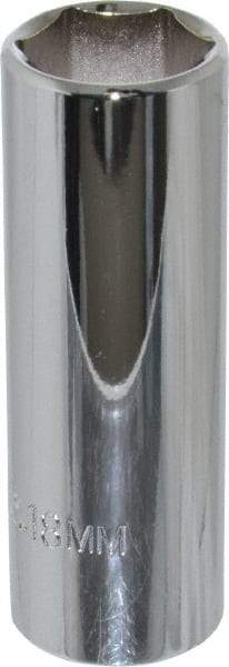 Proto - 3/8" Drive, Deep Hand Socket - 6 Points, 2-3/4" OAL, Chrome Finish - Benchmark Tooling