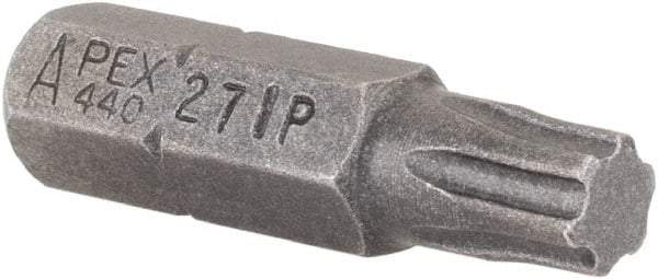 Apex - 1/4" Drive IP27 Torx Plus Screwdriver Bit - 1" OAL, Insert Bit - Benchmark Tooling