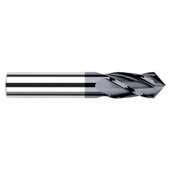 0.5000″ (1/2″) Cutter Diameter × 1.0000″ (1″) Length of Cut × 120° included Carbide Drill/End Mill, 4 Flutes, AlTiN Coated - Exact Industrial Supply