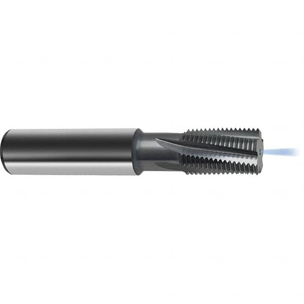 Guhring - 1-16 UNC/UNF , 19.95mm Cut Diam, 5 Flute Solid Carbide Helical Flute Thread Mill - Internal Thread, 33mm LOC, 105mm OAL, 20mm Shank Diam - Benchmark Tooling