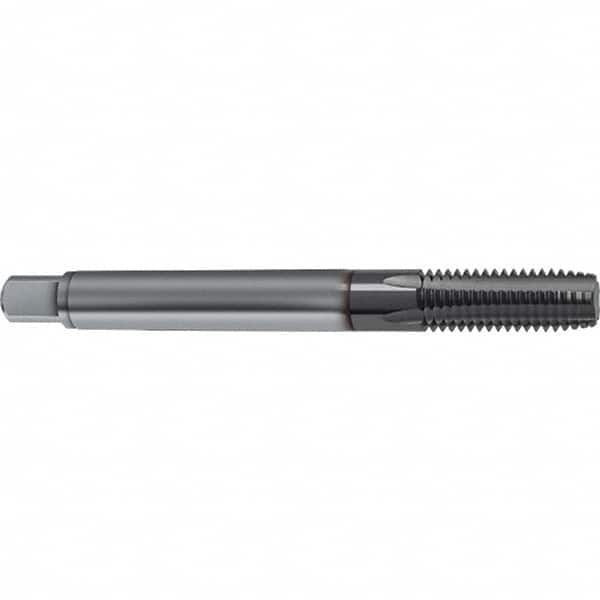 Guhring - M10x1.00 Metric 5 Flute 6HX Plug Spiral Flute Tap - Solid Carbide, TiCN Finish, 90mm OAL, Right Hand Flute, Right Hand Thread, D4/D5, Series 1161 - Exact Industrial Supply