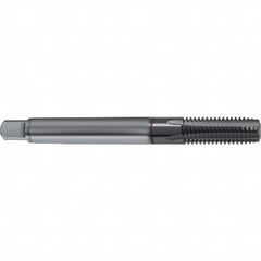 Guhring - M8x1.00 Metric 5 Flute 6HX Plug Spiral Flute Tap - Solid Carbide, TiCN Finish, 90mm OAL, Right Hand Flute, Right Hand Thread, D4/D5, Series 1161 - Benchmark Tooling