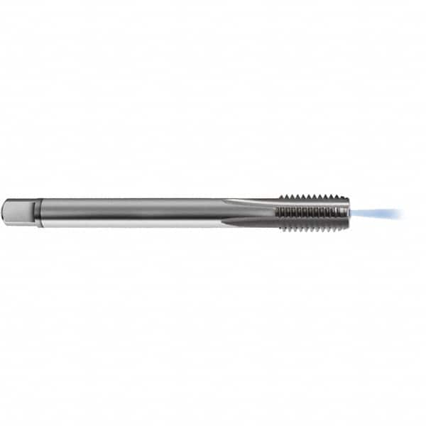 Guhring - M12x1.50 Metric 6HX 4 Flute Bright Finish Solid Carbide Straight Flute Standard Hand Tap - Modified Bottoming, Right Hand Thread, 100mm OAL, D5/D6 Limit, Through Coolant - Exact Industrial Supply