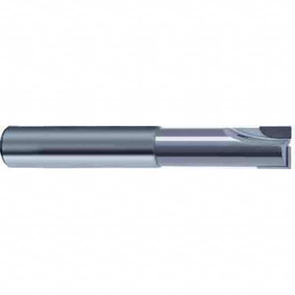 Guhring - 4mm, 2 Flute, Single End, Polycrystalline Diamond (PCD), 0.1mm Corner Radius End Mill - 51mm OAL, 2-4° Helix, Right Hand Flute, 6mm LOC, Right Hand Cut, 6.4mm Extended Reach - Benchmark Tooling