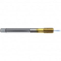 Guhring - 5/8-18 UNF 2BX H9/H10 Thread Limit Bottoming Thread Forming Tap - High Speed Steel, TiCN Finish, 3.937" OAL, Right Hand Thread, Series 4382 - Benchmark Tooling