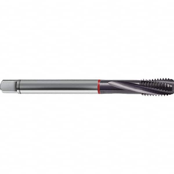 Guhring - M20x2.50 Metric 4 Flute 6H Modified Bottoming Spiral Flute Tap - High Speed Steel, TiAlN Finish, 140mm OAL, Right Hand Flute, Right Hand Thread, D6/D7, Series 1578 - Exact Industrial Supply