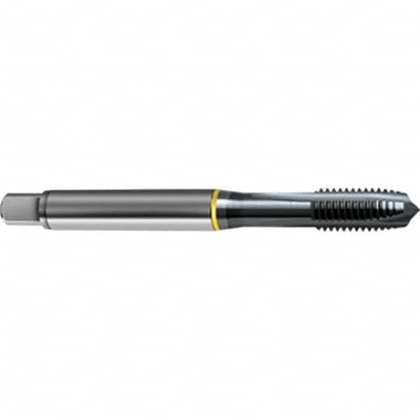 Guhring - 7/8-14 UNF 4 Flute 2B/3B Plug Spiral Point Tap - High Speed Steel, TiCN Finish, 4.689" OAL, Right Hand Thread, H4, Series 4406 - Exact Industrial Supply
