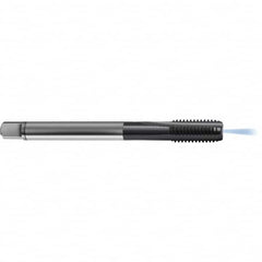 Guhring - M39x4.00 Metric 6HX 6 Flute TiCN Finish High Speed Steel Straight Flute Standard Hand Tap - Modified Bottoming, Right Hand Thread, 200mm OAL, D10/D11 Limit, Through Coolant - Exact Industrial Supply