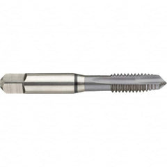 Guhring - 4-40 UNC 2 Flute 2B Modified Bottoming Spiral Flute Tap - High Speed Steel, MolyGlide Finish, 2.205" OAL, Right Hand Flute, Right Hand Thread, H2/H3, Series 3967 - Exact Industrial Supply