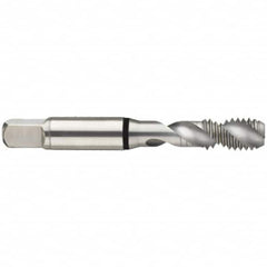 Guhring - 5-44 UNF 2 Flute 2B Modified Bottoming Spiral Flute Tap - High Speed Steel, Bright Finish, 2.205" OAL, Right Hand Flute, Right Hand Thread, H2/H3, Series 3932 - Exact Industrial Supply