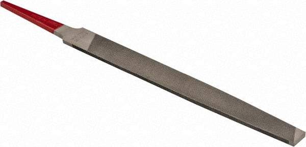 Simonds File - 4" Long, Second Cut, Mill American-Pattern File - Single Cut, Tang - Benchmark Tooling