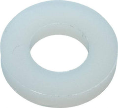 Made in USA - 1/4" Screw, Grade 6/6 Nylon Standard Flat Washer - 6.53mm ID x 1" OD, 2.36mm Thick - Benchmark Tooling