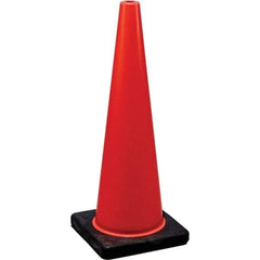 NMC - 36" High, Orange Traffic Cone - 17" Base Width, Rubber - Benchmark Tooling