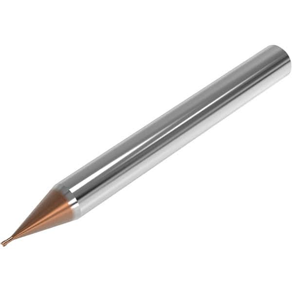Seco - 1.5mm, 2 Flute, Single End, Solid Carbide, 0.05mm Corner Radius End Mill - 50mm OAL, 28° Helix, Right Hand Flute, 1.13mm LOC, Right Hand Cut, 2.25mm Extended Reach - Benchmark Tooling