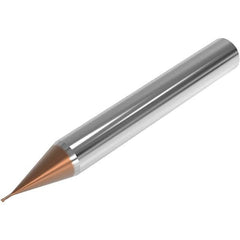 Seco - 1.2mm, 2 Flute, Single End, Solid Carbide, 0.05mm Corner Radius End Mill - 50mm OAL, 28° Helix, Right Hand Flute, 0.9mm LOC, Right Hand Cut, 4.5mm Extended Reach - Benchmark Tooling
