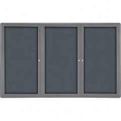 Ghent - Cork Bulletin Boards Style: Enclosed Fabric Bulletin Board Color: Gray - Benchmark Tooling