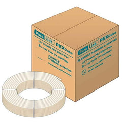 Mueller Industries - 0.475" ID x 5/8" OD, 100' Long, PEX-A Tube - Natural with Red Print, 100 Max psi - Benchmark Tooling