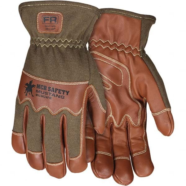 MCR Safety - Size M Goatskin Work Gloves - Benchmark Tooling