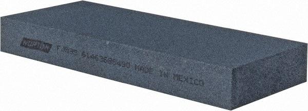 Norton - 5" Long x 2" Wide x 5/8" Thick, Silicon Carbide Sharpening Stone - Rectangle, Fine Grade - Benchmark Tooling