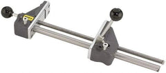 Heinrich - 12-3/4" Jaw Opening Capacity x 3" Throat Depth, Horizontal Drill Press Vise - 5-21/32" Wide x 1-3/4" High Jaw, Stationary Base, Standard Speed, 20-1/2" OAL x 1-3/4" Overall Height - Benchmark Tooling