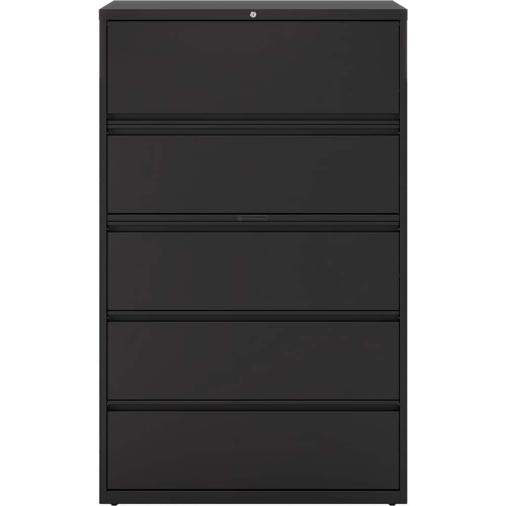 File Cabinets & Accessories; File Cabinet Type: Horizontal; Color: Black; Material: Steel; Number Of Drawers: 4.000