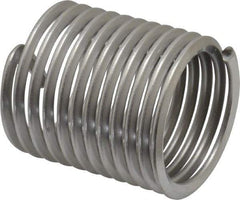 Heli-Coil - 1-1/2 - 6 UNC, 2-1/4" OAL, Free Running Helical Insert - 11-1/2 Free Coils, Tanged, 304 Stainless Steel, Bright Finish, 1-1/2D Insert Length - Benchmark Tooling