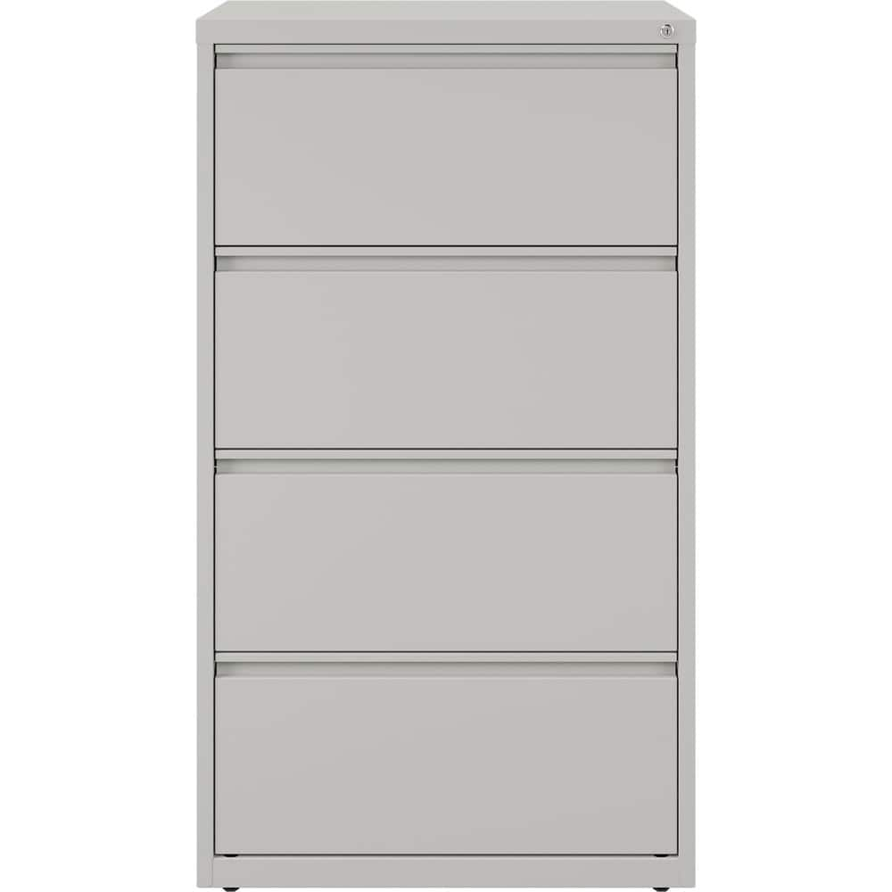 File Cabinets & Accessories; File Cabinet Type: Horizontal; Color: Light Gray; Material: Steel; Number Of Drawers: 4.000