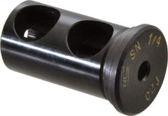 Global CNC Industries - 1/4" ID, 1" OD, 1-3/4" Length Under Head, Type J Lathe Tool Holder Bushing - Type J, 0.265 Inch Thick Head - Exact Industrial Supply