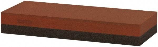 Norton - 5" Long x 2" Wide x 3/4" Thick, Aluminum Oxide Sharpening Stone - Rectangle, Coarse, Fine Grade - Benchmark Tooling