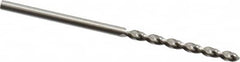 Guhring - 1.9mm 130° High Speed Steel Jobber Drill - Bright Finish, Right Hand Cut, Parabolic Flute, Straight Shank, 1-13/16" OAL, Standard Point - Benchmark Tooling