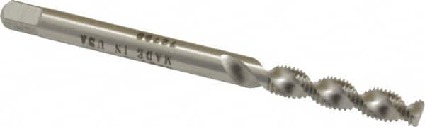 Heli-Coil - M3x0.50 Metric Coarse, D2, 2 Flutes, Bottoming Chamfer, Bright Finish, High Speed Steel Spiral Point STI Tap - 2" OAL, 11/16" Thread Length, 5H Class of Fit - Exact Industrial Supply