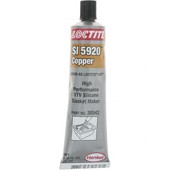 Loctite - 70 oz Tube Copper (Color) RTV Silicone Gasket Sealant - 24 hr Full Cure Time - Benchmark Tooling