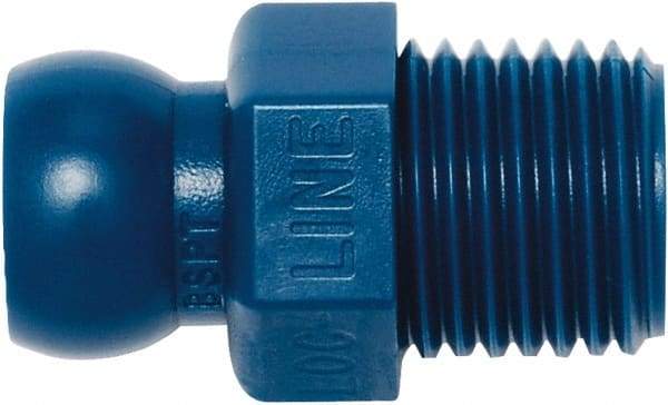 Loc-Line - 1/4" Hose ID, Male to Female Coolant Hose Connector - 1/4" BSPT, For Loc-Line Modular Hose Systems - Benchmark Tooling