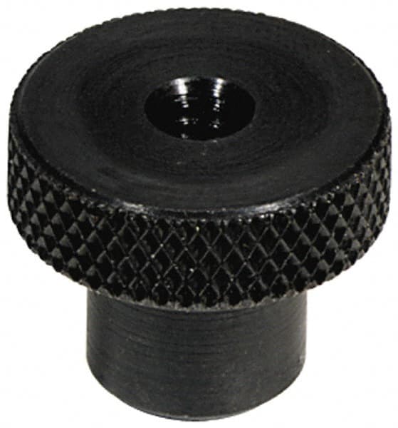 Jergens - 1 Inch Head, Steel Knob - Knurled, Carbon Steel, with Black Oxide Finish - Benchmark Tooling