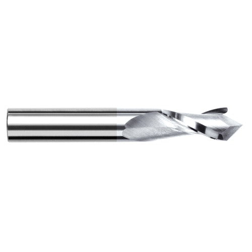 0.5000″ (1/2″) Cutter Diameter × 1.0000″ (1″) Length of Cut × 90° included Carbide Drill/End Mill, 2 Flutes, TiB2 Coated - Exact Industrial Supply