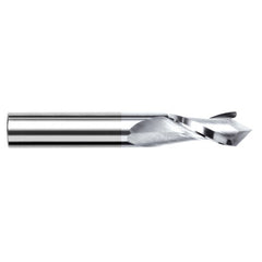 0.5000″ (1/2″) Cutter Diameter × 1.0000″ (1″) Length of Cut × 60° included Carbide Drill/End Mill, 2 Flutes, TiB2 Coated - Exact Industrial Supply