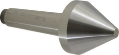 Riten - 2-3/4" Head Diam, Hardened Tool Steel Bull Nose Point Solid Dead Center - 4MT Morse Taper, 2-3/4" Point Diam, 1.939" Point Length - Benchmark Tooling