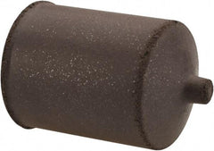Cratex - 7/8" Max Diam x 1-1/4" Long, Cone, Rubberized Point - Medium Grade, Silicon Carbide, 1/4" Arbor Hole, Unmounted - Benchmark Tooling