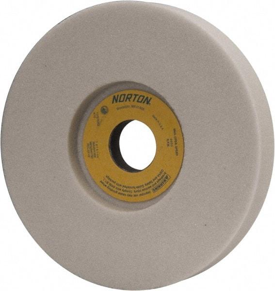 Norton - 7" Diam x 1-1/4" Hole x 1" Thick, K Hardness, 46 Grit Surface Grinding Wheel - Aluminum Oxide, Type 5, Coarse Grade, 3,600 Max RPM, Vitrified Bond, One-Side Recess - Benchmark Tooling