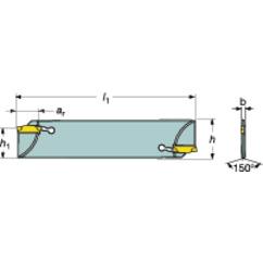 N123E15-21A2 CoroCut® 1-2 Blade for Parting - Benchmark Tooling