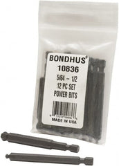 Bondhus - Hex Driver Sets - MP 5/64-1/2" 12PC POWER BIT SET-BONDHUS - Benchmark Tooling