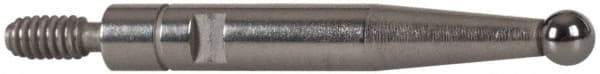 INTERAPID - 0.08" Ball Diam, Carbide, Ball Test Indicator Contact Point - 0.65" Contact Point Length, Use with Brown & Sharpe Interapid 312 Dial Test Indicators (Except 74.111965 & 74.111958) - Benchmark Tooling