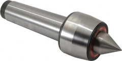 Rohm - MT6 Taper Shank, 4.134" Head Diam 2,500 Lb Capacity Live Center - 2,600 Max RPM, 3.217" Head Length, 1.9685" Point Diam, 2.264" Point Len, 7,700 Lb Max Workpc, 13.15" OAL, Standard Point - Benchmark Tooling