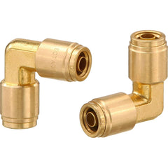 Metal Push-To-Connect Tube Fittings; Fitting Type: ELBOW UNION; Connection Type: Push-to-Connect; Material: Brass; Tube Outside Diameter: 1/2; Fitting Shape: 90 ™ Elbow; Maximum Working Pressure (Psi - 3 Decimals): 250.000; Standards: DOT; End Connections