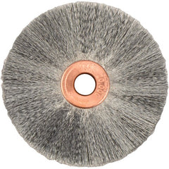 2″ Small Diameter Crimped Wire Wheel, .003″ Steel Fill, 1/4″ Arbor Hole - Benchmark Tooling