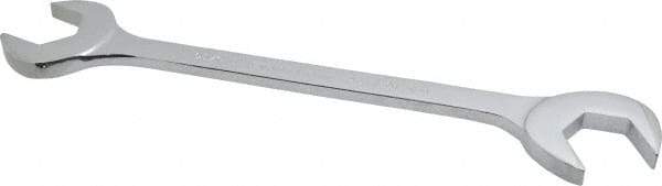 Proto - 1-5/16" Standard Open End Wrench - 13-1/8" OAL, Double End, Chrome Finish, 15° & 60° Head Angle - Benchmark Tooling