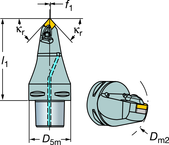 C6-DCMNN-00090-16 Capto® and SL Turning Holder - Benchmark Tooling