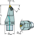 C6-DDMNL-33120-15 Capto® and SL Turning Holder - Benchmark Tooling