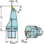 C6-SVMBL-00130-16 Capto® and SL Turning Holder - Benchmark Tooling