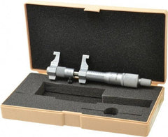 Mitutoyo - 2 to 3 Inch Range, Carbide Satin Chrome Coated, Mechanical Inside Caliper Micrometer - 0.001 Inch Graduation, 0.0004 Inch Accuracy - Benchmark Tooling